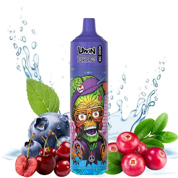 UWIN Crystal Comprar - UWIN CRYSTAL vaporizador desechable 35k arándano cereza arándano D62626