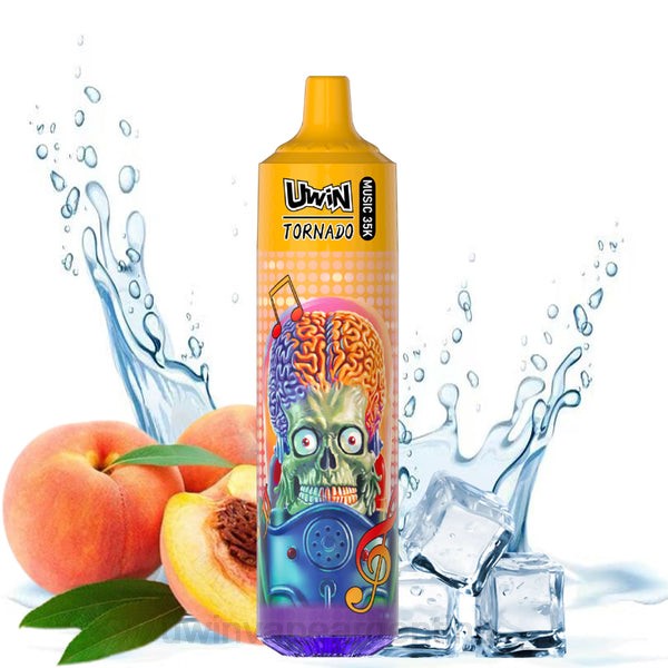 UWIN Vape Reseña - UWIN CRYSTAL vaporizador desechable 35k hielo de durazno de verano D62631